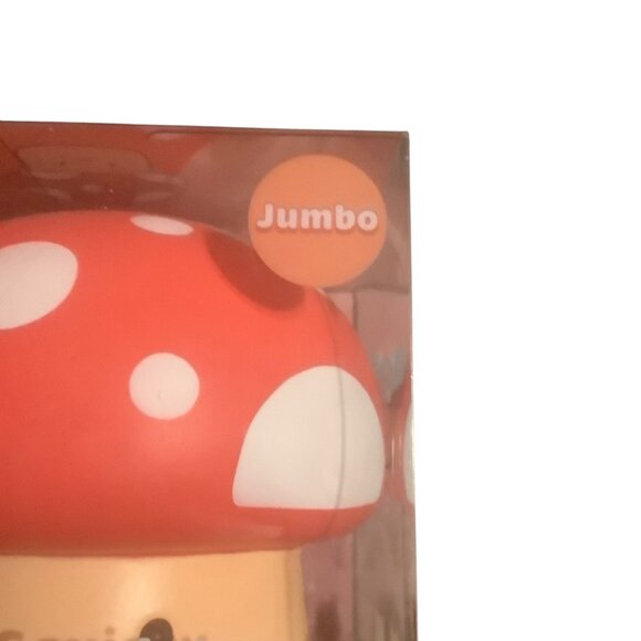 Mimicoco Jumbo Mushroom Squishy Toy 6.2" x 6.6" Red White Stress Relief Kawaii - Picture 4 of 9